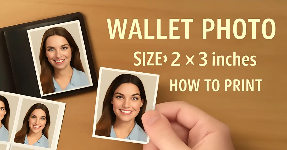 How to create and print wallet photo