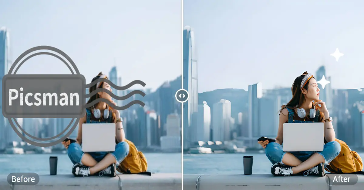 Use Picsman to remove watermark