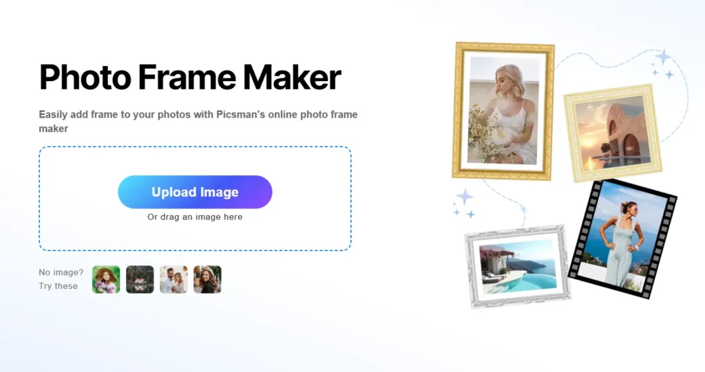 Use Picsman’s Photo Frame Maker to add frames to pictures