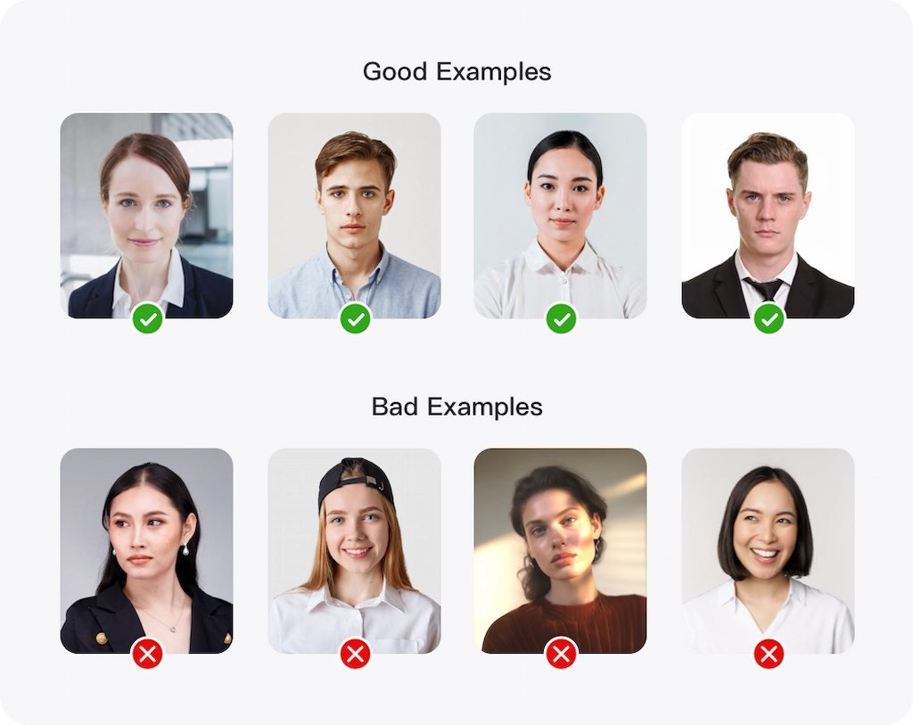 ID Photo Examples