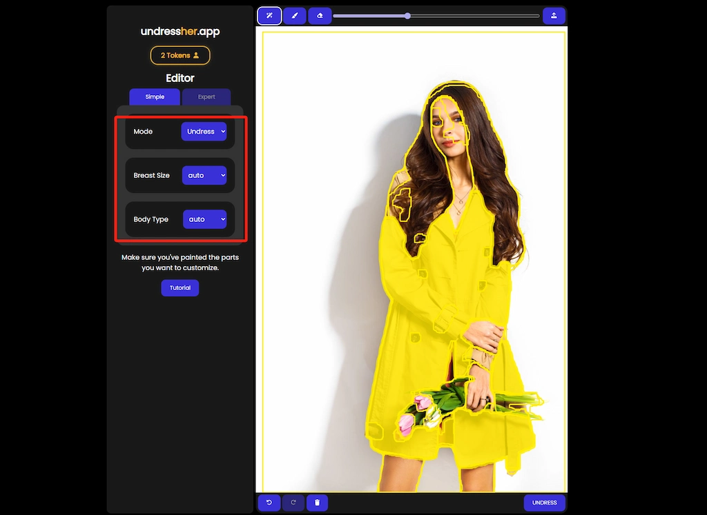 UndressHer: AI Dress Remover