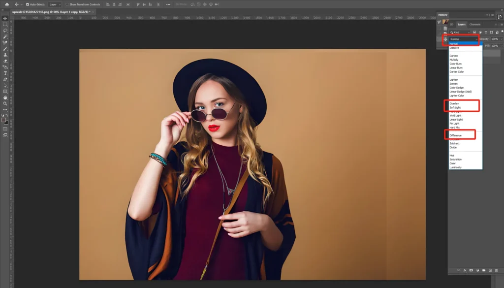 Apply Blend Modes to Photos on Photoshop