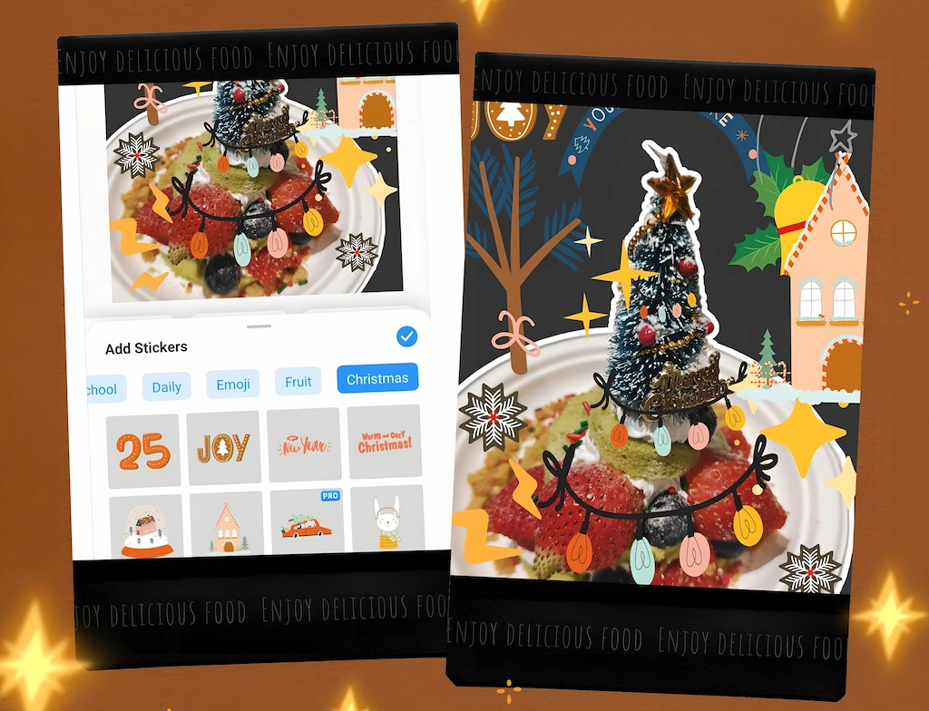 Christmas stickers