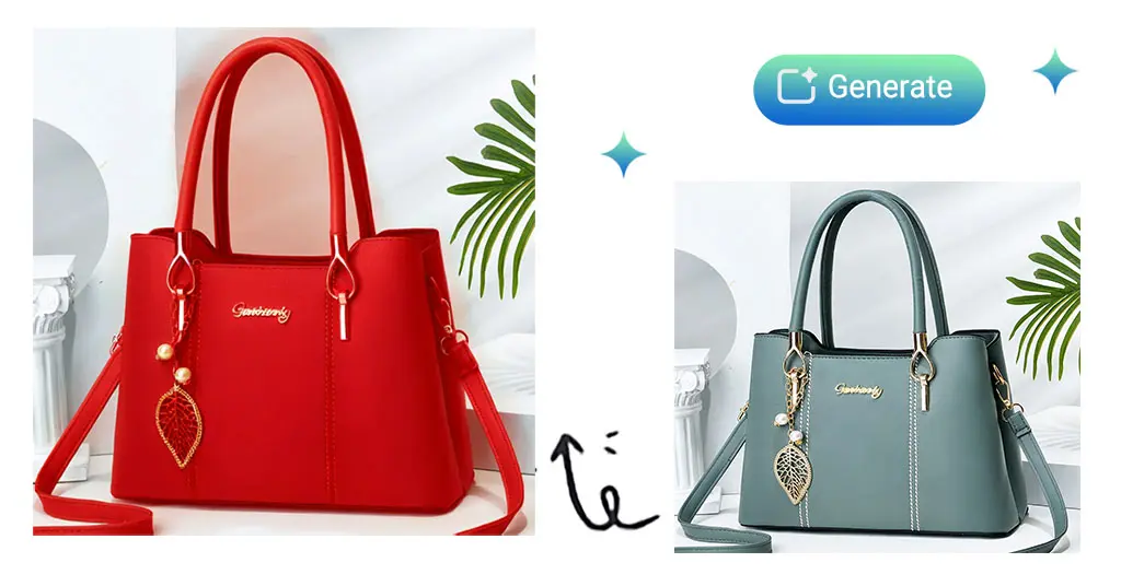 Change the color of an image with Picsman AI Replace