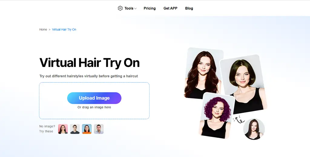 Click to Picsman Virtual Hair Try On.