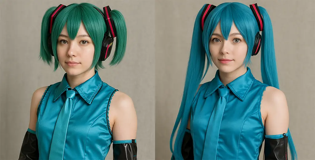 Virtual hair try on for Cosplay.