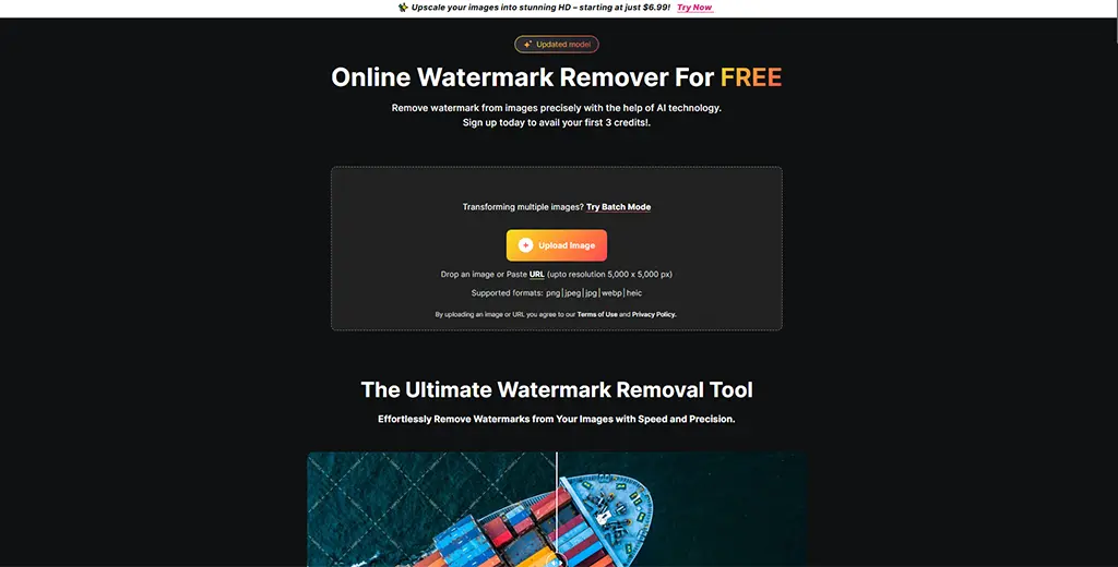 Click to go to Watermarkremover.io website.