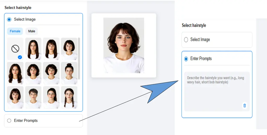 Change virtual hairstyle.