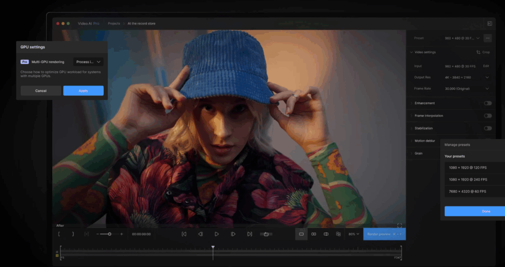 Topaz user Interface